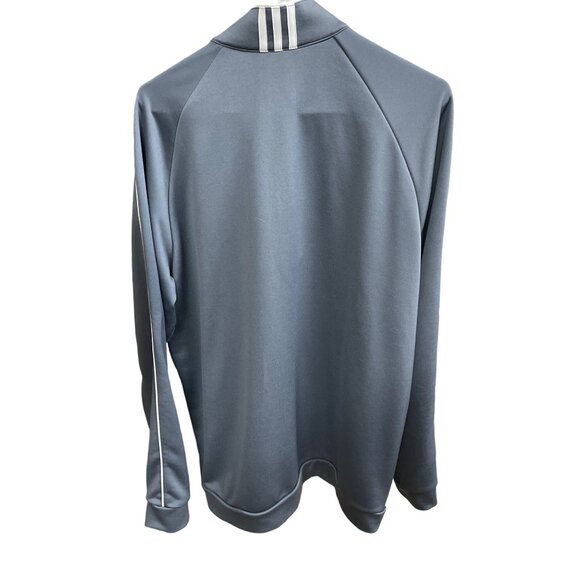 Adidas Golf Pullover Sweatshirt Performance Quarter Zip Climalite Mens sz L Gray - Picture 5 of 5